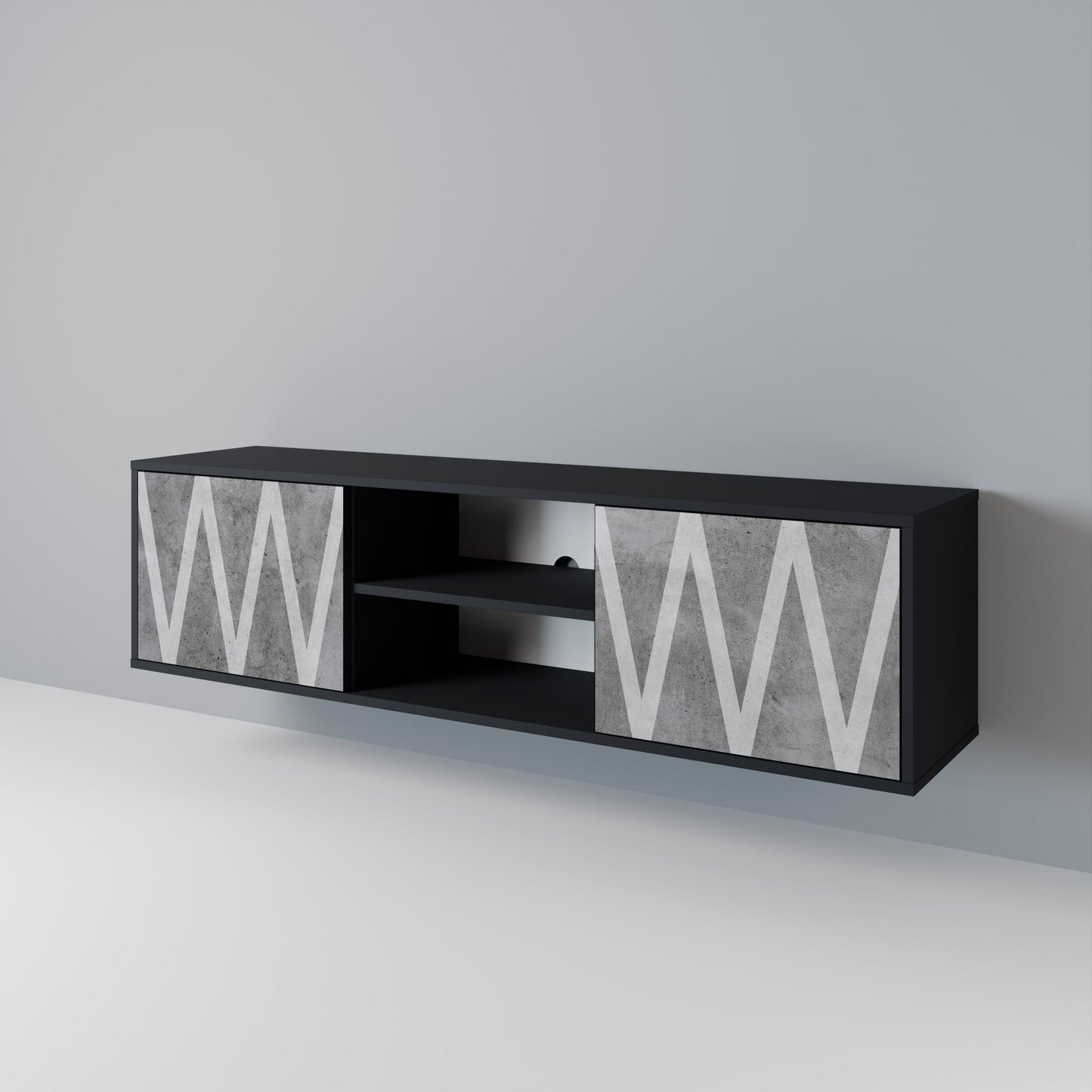 SOLID ZIG ZAG 2-türiges TV-Lowboard
