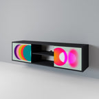 SYMPHONY OF COLORS TV-Lowboard mit 2 Türen in Schwarz