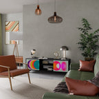 SYMPHONY OF COLORS TV-Lowboard mit 2 Türen in Schwarz