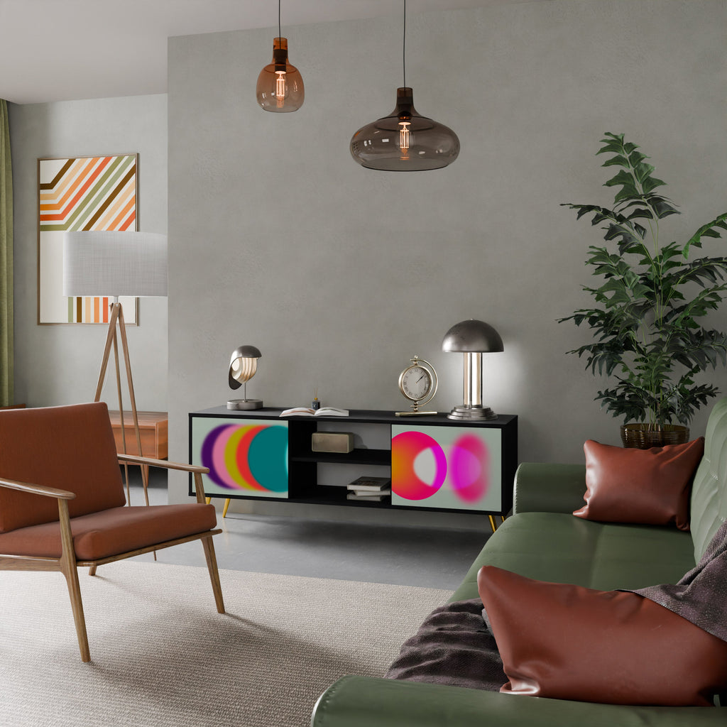 SYMPHONY OF COLORS TV-Lowboard mit 2 Türen in Schwarz