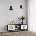 HARMONY ESSENCE 2-Door TV Stand in Black Finish