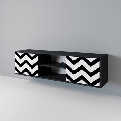 CLASSIC ZIG ZAG 2-Door TV Cabinet