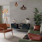 TWILIGHT BLOOM TV-Lowboard mit 2 Türen in Schwarz