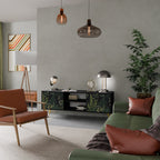 FERN FLOWERS TV-Lowboard mit 2 Türen in Schwarz