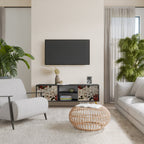 EPHEMERAL DAYS TV-Lowboard mit 2 Türen in Schwarz