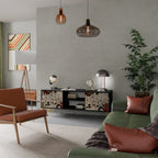 EPHEMERAL DAYS TV-Lowboard mit 2 Türen in Schwarz