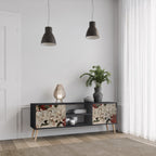 EPHEMERAL DAYS TV-Lowboard mit 2 Türen in Schwarz