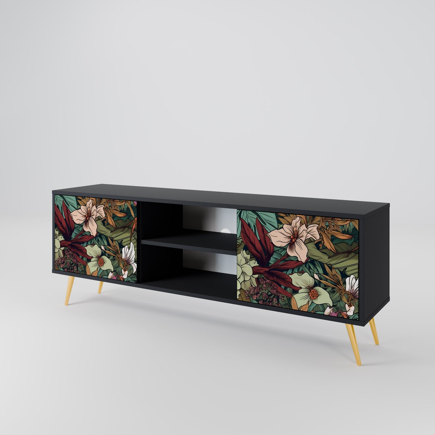 BOTANICAL EMERGENCE 2-türiges TV-Lowboard