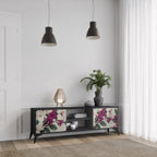 FLOWERET DREAM TV-Lowboard mit 2 Türen in Schwarz