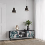 POPINJAY LOOK TV-Lowboard mit 2 Türen in Schwarz