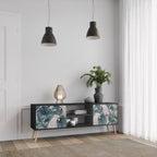 POPINJAY LOOK TV-Lowboard mit 2 Türen in Schwarz