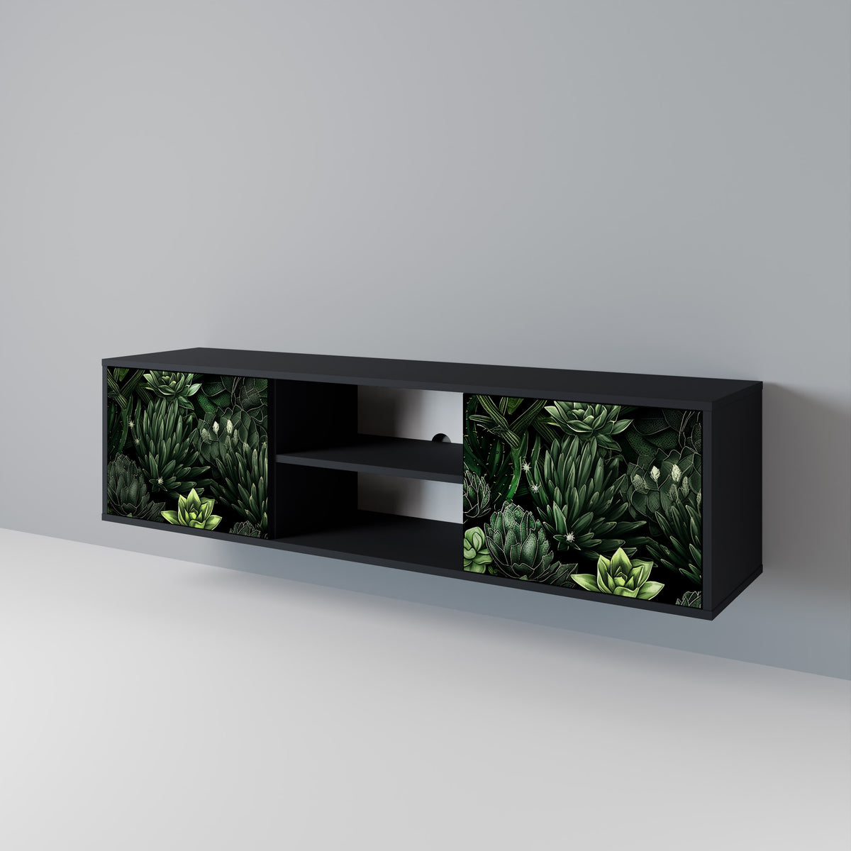 SUCCULENT JUNGLE 2-türiges TV-Lowboard