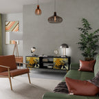 SUNKISSED LILY TV-Lowboard mit 2 Türen in Schwarz