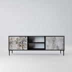 FADE IN THE TREES TV-Lowboard mit 2 Türen in Schwarz