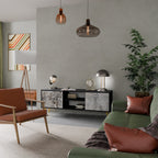 FADE IN THE TREES TV-Lowboard mit 2 Türen in Schwarz