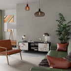 WILD TENDERNESS TV-Lowboard mit 2 Türen in Schwarz