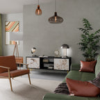 WILD TENDERNESS TV-Lowboard mit 2 Türen in Schwarz