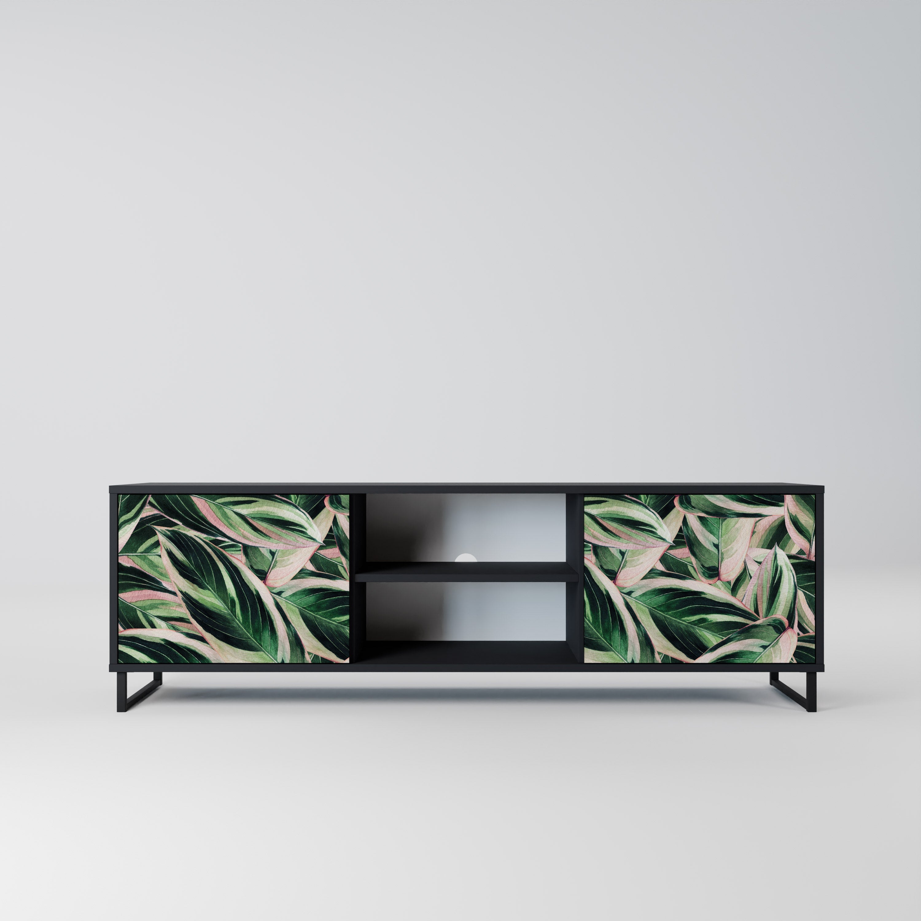 EERIE STROMANTHE TV-Lowboard mit 2 Türen in Schwarz