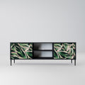 EERIE STROMANTHE 2-Door TV Stand in Black Finish