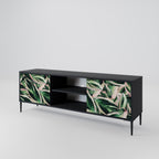 EERIE STROMANTHE 2-Door TV Stand in Black Finish