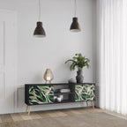 EERIE STROMANTHE 2-Door TV Stand in Black Finish