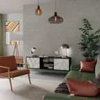 BOTANICAL SPARK TV-Lowboard mit 2 Türen in Schwarz