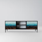 LUNAR SECRETS TV-Lowboard mit 2 Türen in Schwarz