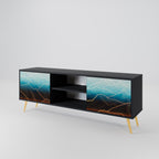 LUNAR SECRETS TV-Lowboard mit 2 Türen in Schwarz