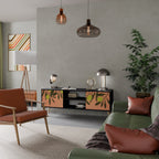 JUICY OLIVES TV-Lowboard mit 2 Türen in Schwarz