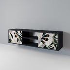 VERDURE FORMATION TV-Lowboard mit 2 Türen in Schwarz