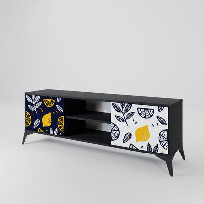 CITRUS BLACK AND WHITE 2-türiges TV-Lowboard