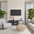 CITRUS BLACK AND WHITE TV-Lowboard mit 2 Türen in Schwarz