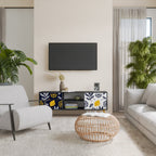 CITRUS BLACK AND WHITE TV-Lowboard mit 2 Türen in Schwarz