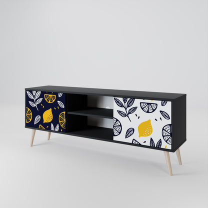 CITRUS BLACK AND WHITE 2-türiges TV-Lowboard