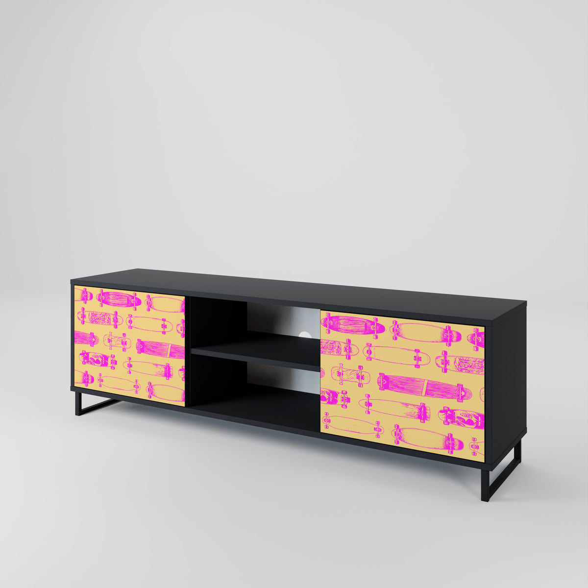 SKATEBOARD ARTISTRY 2-türiges TV-Lowboard