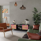 SKATEBOARD ARTISTRY TV-Lowboard mit 2 Türen in Schwarz