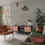 SKATEBOARD ARTISTRY TV-Lowboard mit 2 Türen in Schwarz