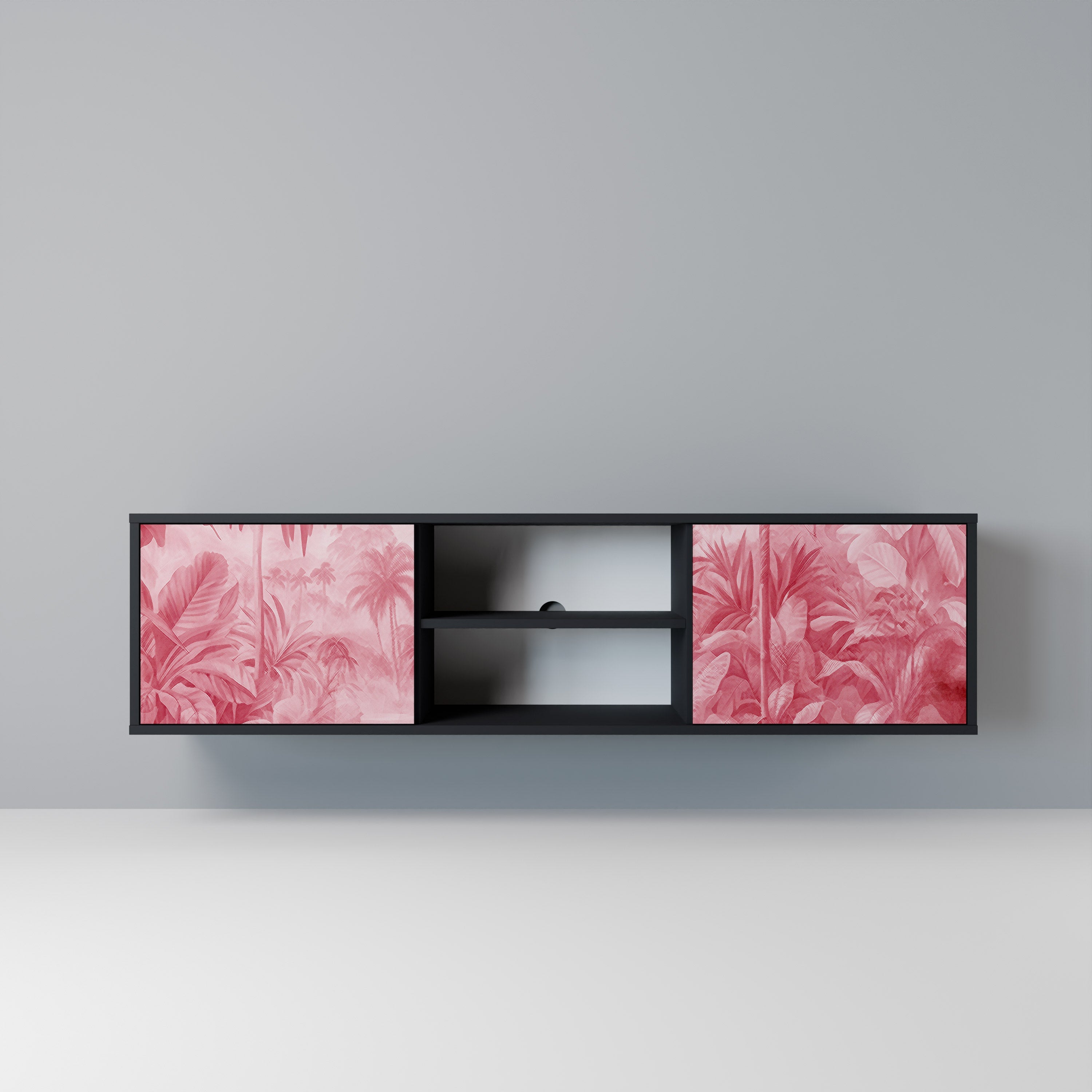 SWEET TROPICS TV-Lowboard mit 2 Türen in Schwarz