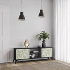 FENNEL BALDACHIN TV-Lowboard mit 2 Türen in Schwarz