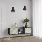 FENNEL BALDACHIN TV-Lowboard mit 2 Türen in Schwarz