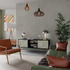 FENNEL BALDACHIN TV-Lowboard mit 2 Türen in Schwarz