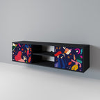 FESTIVE PLEASURES TV-Lowboard mit 2 Türen in Schwarz