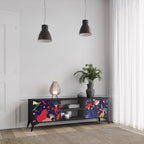 FESTIVE PLEASURES TV-Lowboard mit 2 Türen in Schwarz