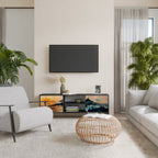 OMINOUS MOUNTAINS TV-Lowboard mit 2 Türen in Schwarz