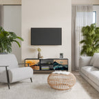 OMINOUS MOUNTAINS TV-Lowboard mit 2 Türen in Schwarz