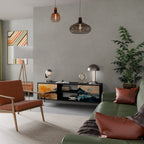 OMINOUS MOUNTAINS TV-Lowboard mit 2 Türen in Schwarz