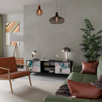 VELVET CROSSING TV-Lowboard mit 2 Türen in Schwarz