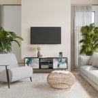 VELVET CROSSING TV-Lowboard mit 2 Türen in Schwarz