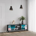 COMBINATION OF SHAPES TV-Lowboard mit 2 Türen in Schwarz