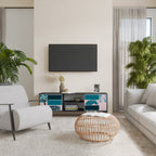 COMBINATION OF SHAPES TV-Lowboard mit 2 Türen in Schwarz